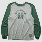 New York Jets Grid Iron 2000s Long Sleeve T-shirt - Gray Vintage for sale