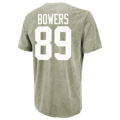 Brock Bowers Las Vegas Raiders Majestic Threads Mineral Wash Name & Number T-Shirt - Moss Green discount