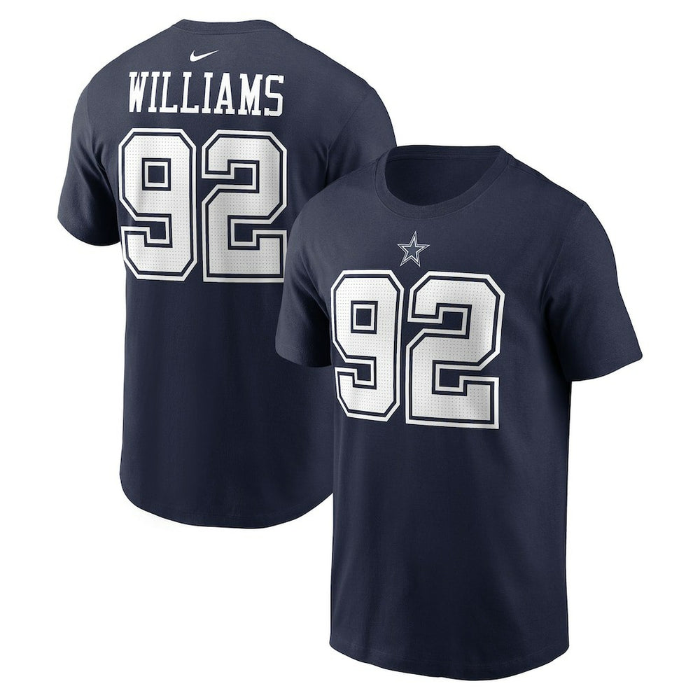 Quinnen Williams Dallas Cowboys Player Name & Number T-Shirt - Navy | Nike cheap