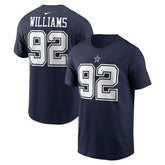 Quinnen Williams Dallas Cowboys Player Name & Number T-Shirt - Navy | Nike cheap