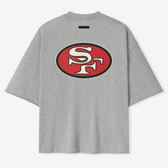 San Francisco 49ers Fear of God x NFL Unisex 3/4-Sleeve T-Shirt - Heather Gray sale