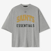 New Orleans Saints Fear of God x NFL Unisex 3/4-Sleeve T-Shirt - Heather Gray discount
