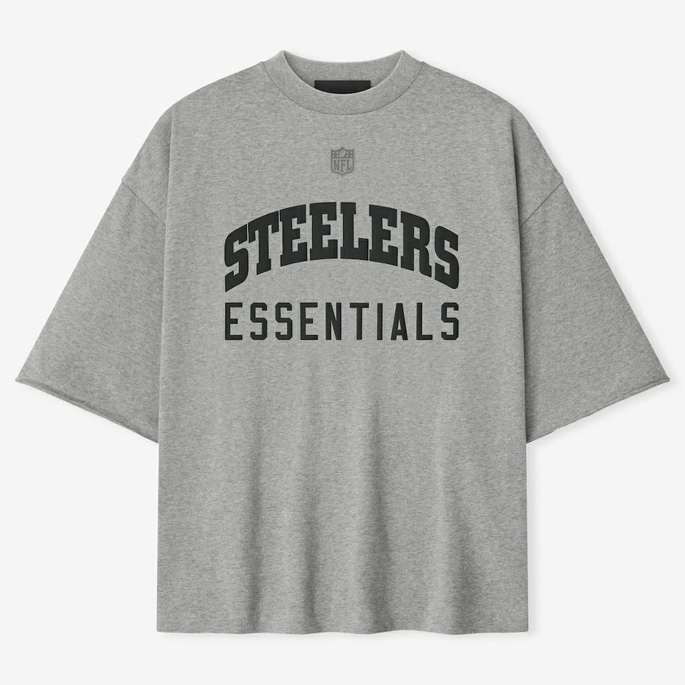 Pittsburgh Steelers Fear of God x NFL Unisex 3/4-Sleeve T-Shirt - Heather Gray outlet