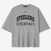 Pittsburgh Steelers Fear of God x NFL Unisex 3/4-Sleeve T-Shirt - Heather Gray outlet