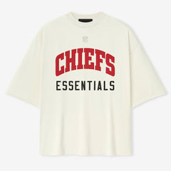 Kansas City Chiefs Fear of God x NFL Unisex 3/4-Sleeve T-Shirt - Cream for sale
