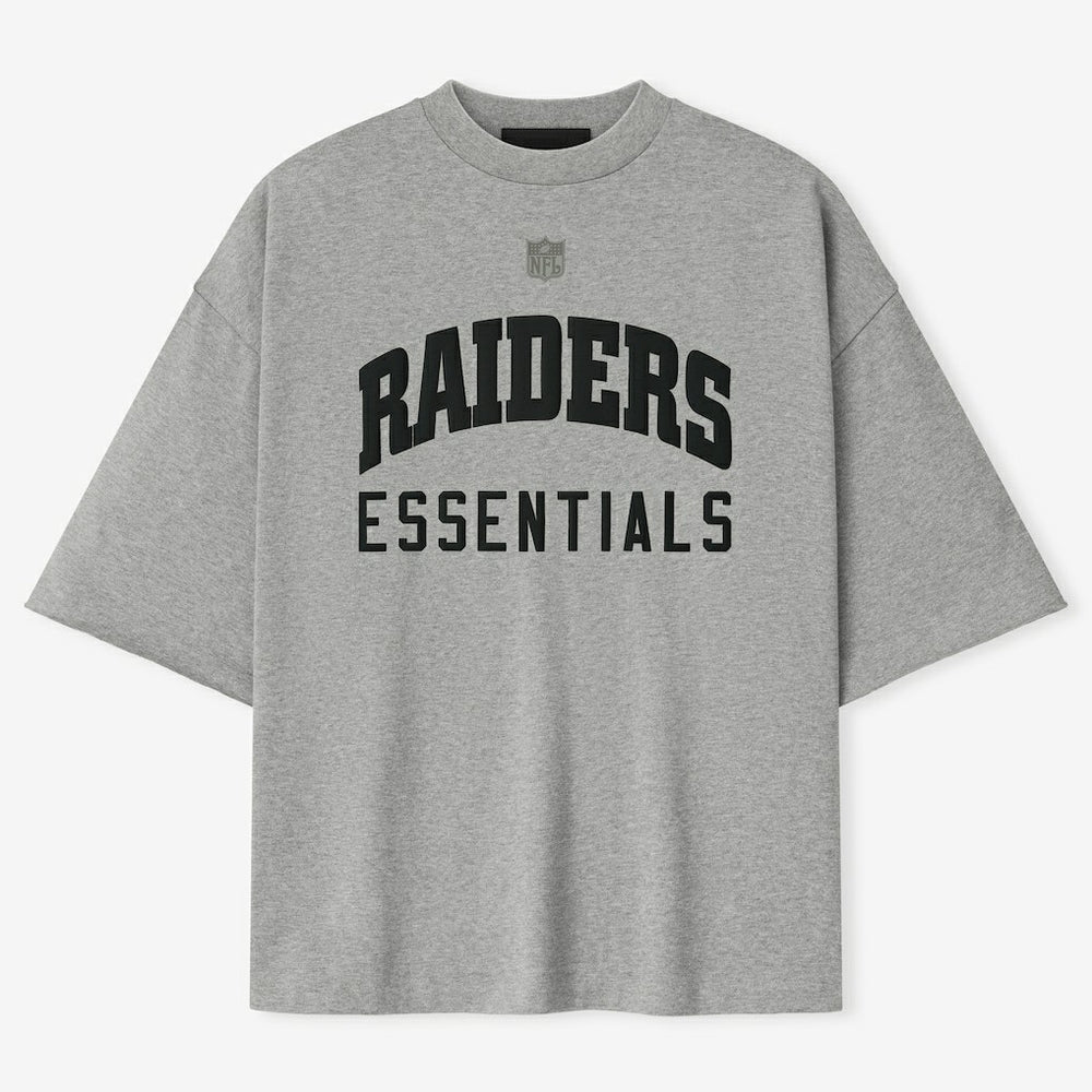 Las Vegas Raiders Fear of God x NFL Unisex 3/4-Sleeve T-Shirt - Heather Gray sale