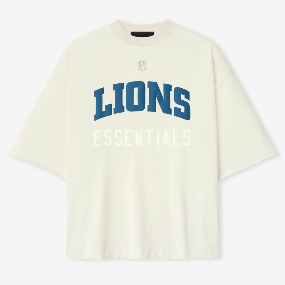Detroit Lions Fear of God x NFL Unisex 3/4-Sleeve T-Shirt - Cream discount