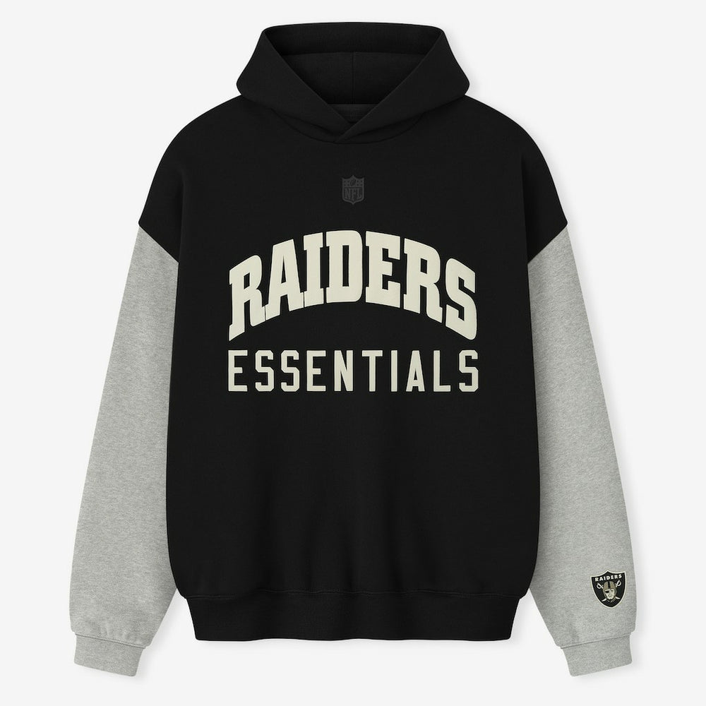 Las Vegas Raiders Fear of God x NFL Unisex Sport Hoodie - Black/Heather Gray cheap