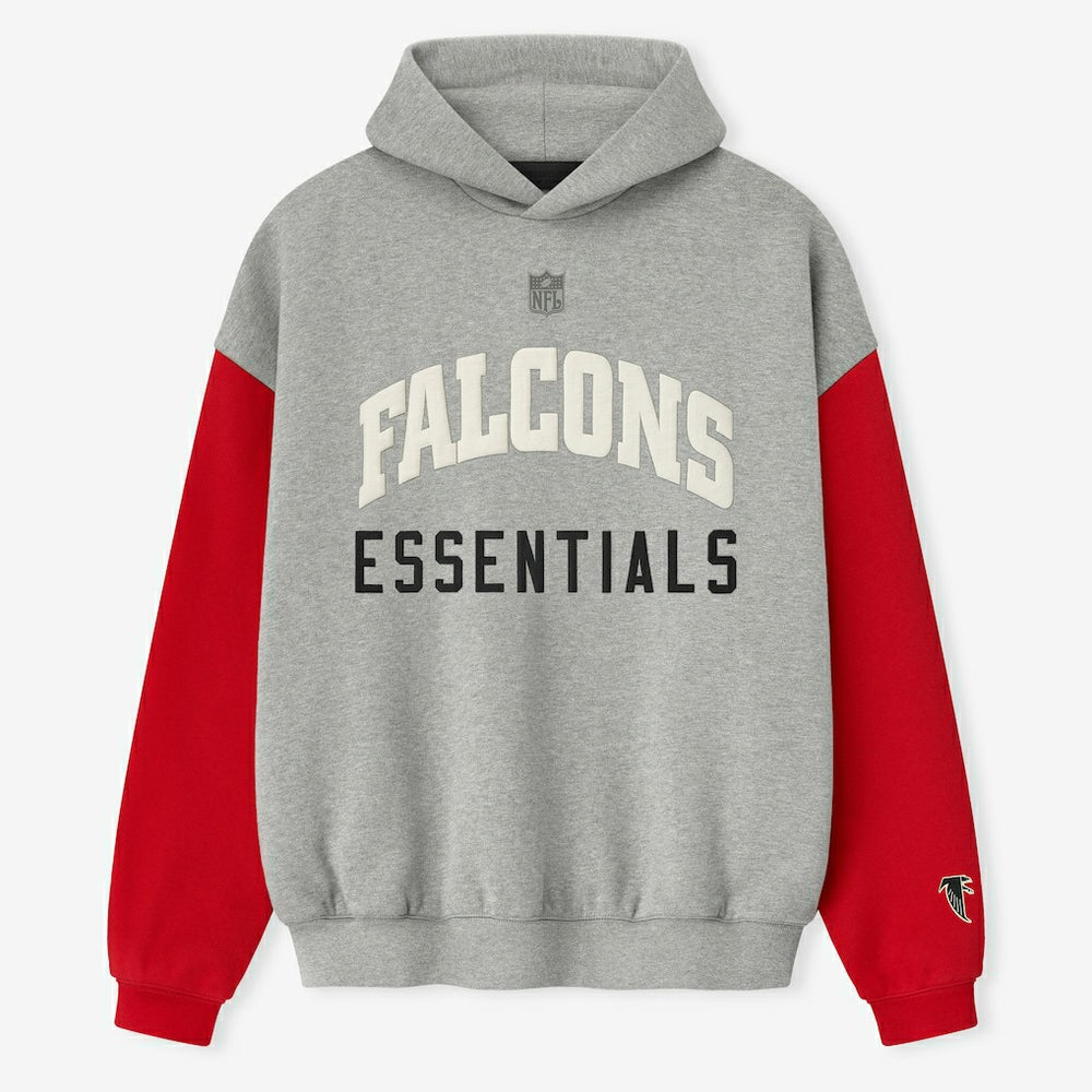 Atlanta Falcons Fear of God x NFL Unisex Sport Hoodie - Heather Gray/Red for sale