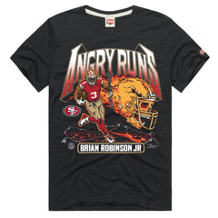 Brian Robinson Jr. San Francisco 49ers Homage Unisex Angry Runs Player Graphic Tri-Blend T-Shirt - Charcoal online