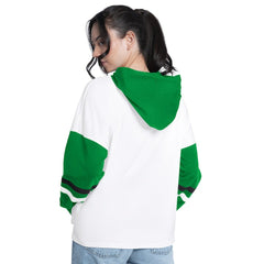 Boston Celtics G-III 4Her by Carl Banks Women's Key Player Oversized Hooded Long Sleeve T-Shirt - White/Green cheap