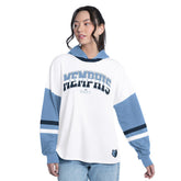 Memphis Grizzlies G-III 4Her by Carl Banks Women's Key Player Oversized Hooded Long Sleeve T-Shirt - White/Blue outlet