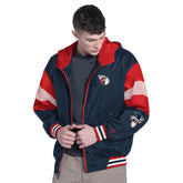Cleveland Guardians Pro Player Legacy Lightweight Full-Zip Hooded Jacket - Navy/Red