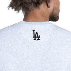 Los Angeles Dodgers Starter Face of Ice Blue French Terry Sweatshirt - Gray