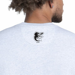 Baltimore Orioles Starter Face of Ice Blue French Terry Sweatshirt - Gray