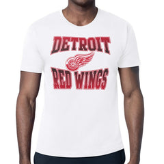 Detroit Red Wings Starter Comic Style Team Graphic T-Shirt White