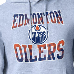 Edmonton Oilers Starter Comic Style Team Graphic Hoodie Gray