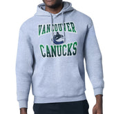 Vancouver Canucks Starter Comic Style Team Graphic Hoodie Gray