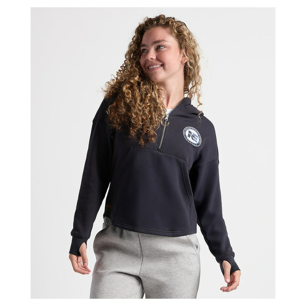 Charles River x New England Patriots Women's Willow Fleece Quarter-Zip Hoodie - Navy sale