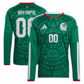 Mexico National Team 2026 Home Replica Long Sleeve Custom Jersey - Green | Adidas cheap