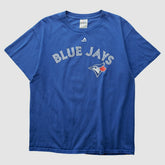 Toronto Blue Jays Majestic 2000s T-shirt - Blue Vintage