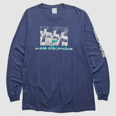 Miami Dolphins 2000s Long Sleeve T-shirt - Navy Vintage cheap