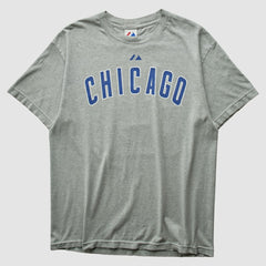 Chicago Cubs Majestic 2010 T-shirt - Heather Gray Vintage