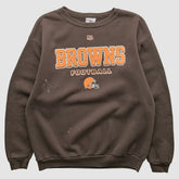 Cleveland Browns NFL 2000s Pullover Sweatshirt - Brown Vintage discount