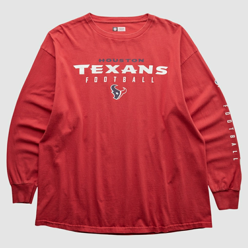 Houston Texans NFL 2000s Long Sleeve T-shirt - Red Vintage online