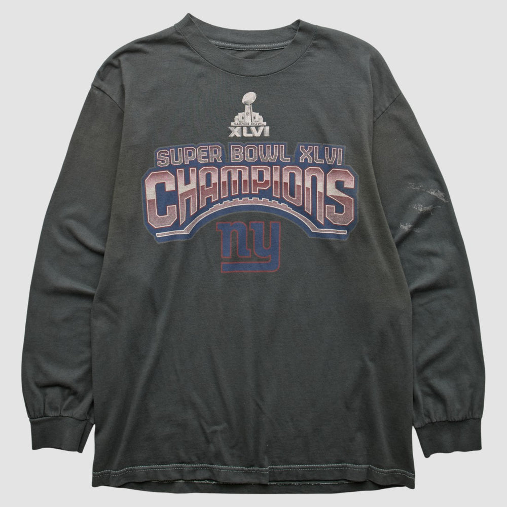 New York Giants 2012 Long Sleeve T-shirt - Black Vintage cheap