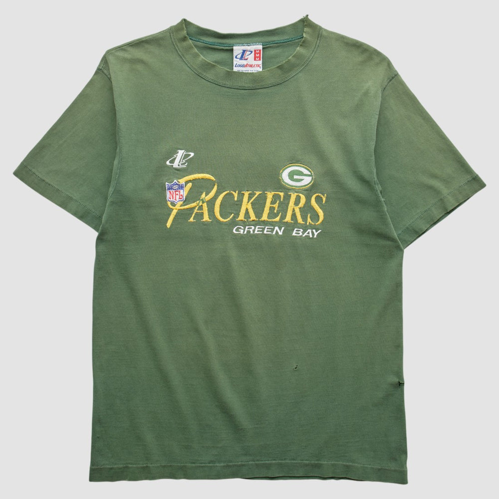Green Bay Packers Logo Athletic 90s T-shirt - Green Vintage sale