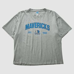 Dallas Mavericks NBA 2000s T-shirt sale - Heather Gray Vintage | Vintage for sale