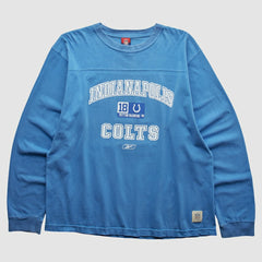 Indianapolis Colts Reebok 2000s Long Sleeve T-shirt - Blue Vintage outlet