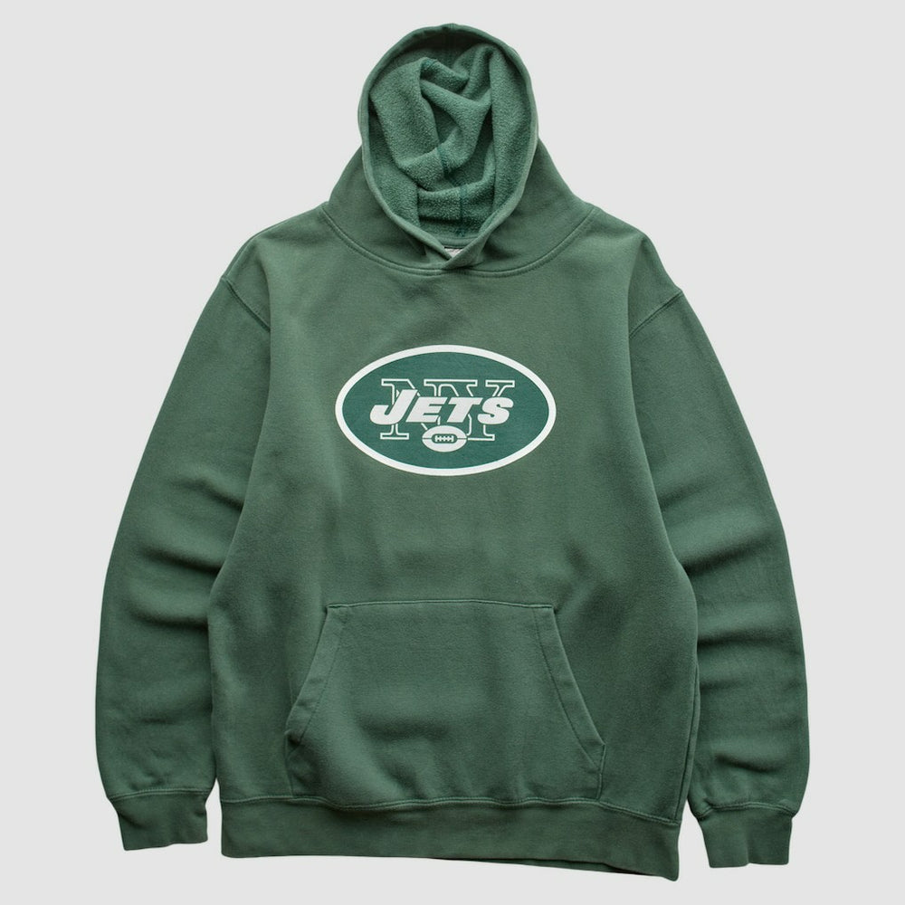 New York Jets NFL 2010s Hooded Sweatshirt - Green Vintage sale