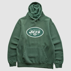 New York Jets NFL 2010s Hooded Sweatshirt - Green Vintage sale