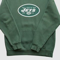New York Jets NFL 2010s Hooded Sweatshirt - Green Vintage sale
