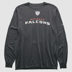 Atlanta Falcons Reebok 2000s Long Sleeve T-shirt - Charcoal Vintage cheap