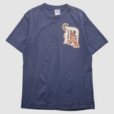 Detroit Tigers Majestic 2000s T-shirt - Navy Vintage