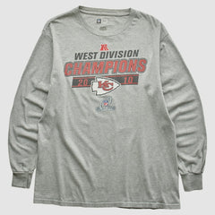 Kansas City Chiefs NFL 2010 Long Sleeve T-shirt - Heather Gray Vintage online