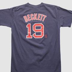 Boston Red Sox Majestic 2000s T-shirt - Navy Vintage