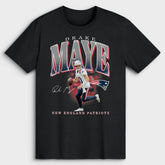 Drake Maye New England Patriots Big & Tall Player Hype T-Shirt - Black outlet