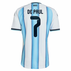 Rodrigo De Paul Argentina National Team 2026 Home Jersey - White | Adidas outlet