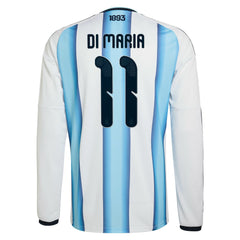 Angel Di Maria Argentina National Team 2026 Home Replica Long Sleeve Jersey - White | Adidas cheap