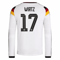 Florian Wirtz Germany National Team 2026 Home Replica Long Sleeve Jersey - White | Adidas online