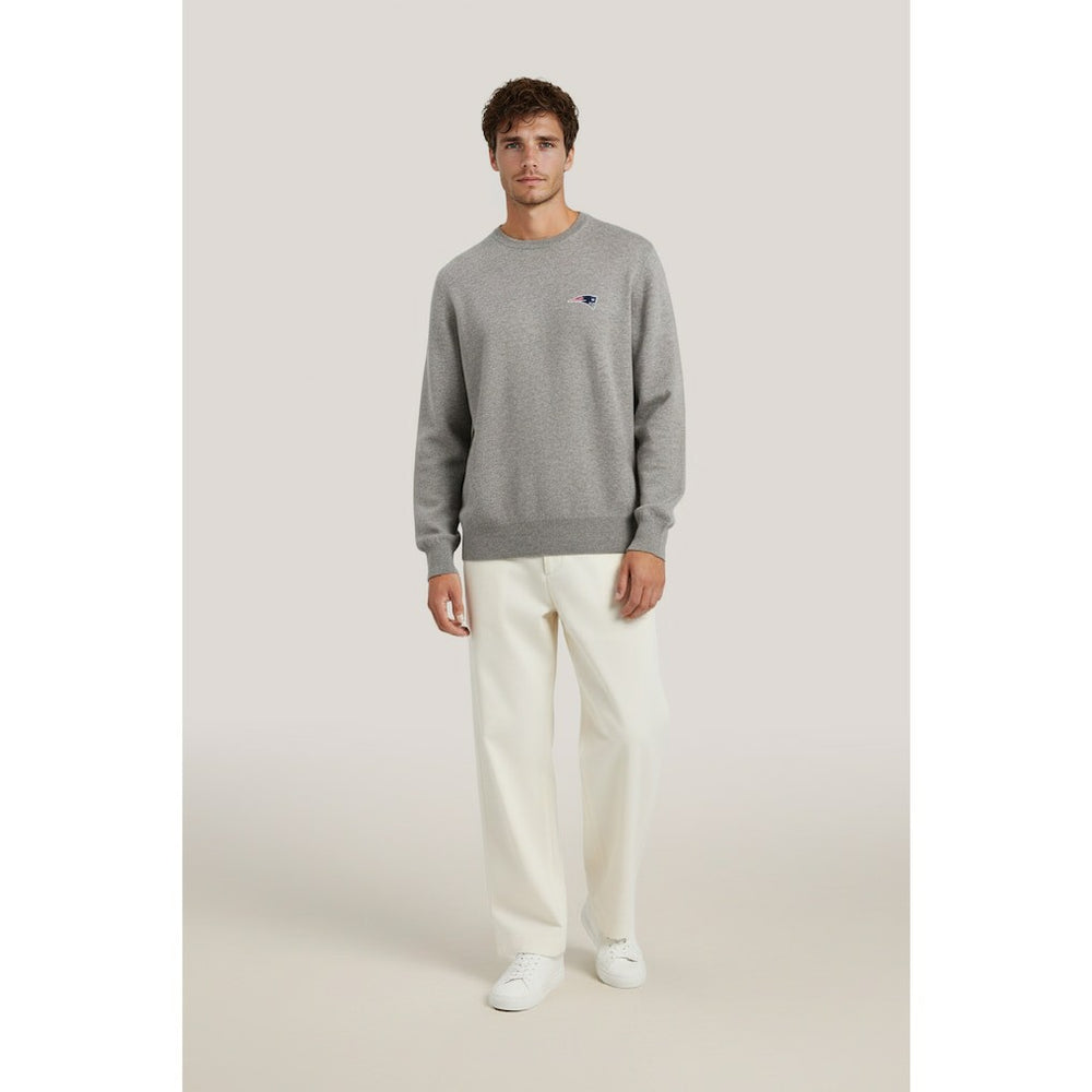 New England Patriots NAADAM Cashmere Sweater - Gray discount