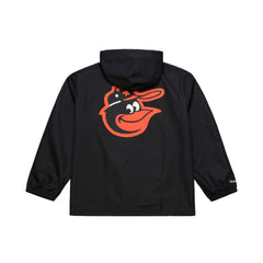 Baltimore Orioles Full-Snap Hooded Coaches Jacket - Black | Mitchell & Ness