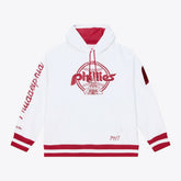 Philadelphia Phillies Cooperstown Collection Fleece Hoodie - White | Mitchell & Ness