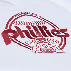 Philadelphia Phillies Cooperstown Collection Fleece Hoodie - White | Mitchell & Ness