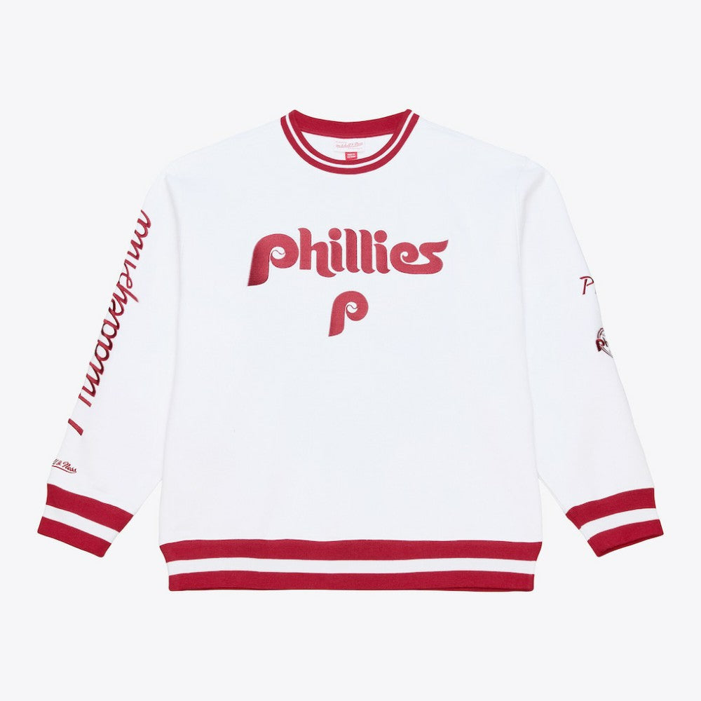 Philadelphia Phillies Arctic Fleece Sweatshirt - White | Mitchell & Ness