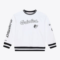Baltimore Orioles Arctic Fleece Sweatshirt - White | Mitchell & Ness